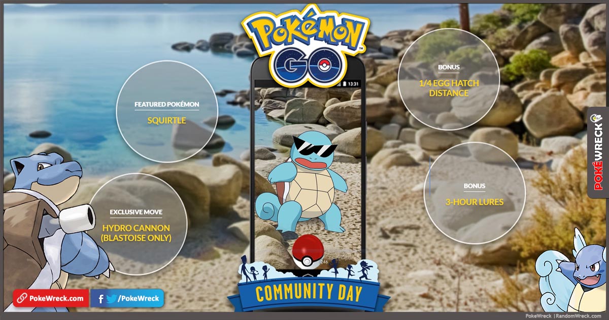 July Community Day Squirtle Quick Guide Egg Distance,IV Chart