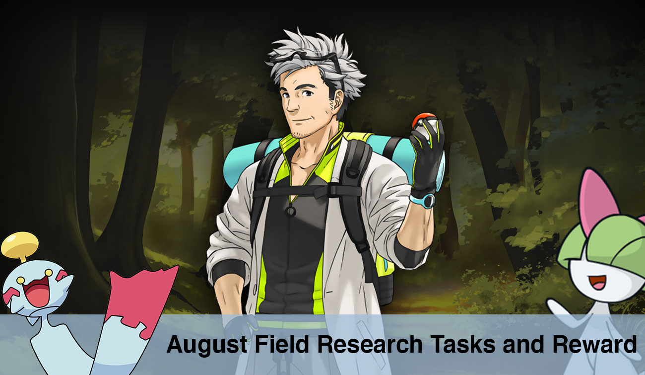 Pokemon GO August Field Research Task and Rewards PokéWreck