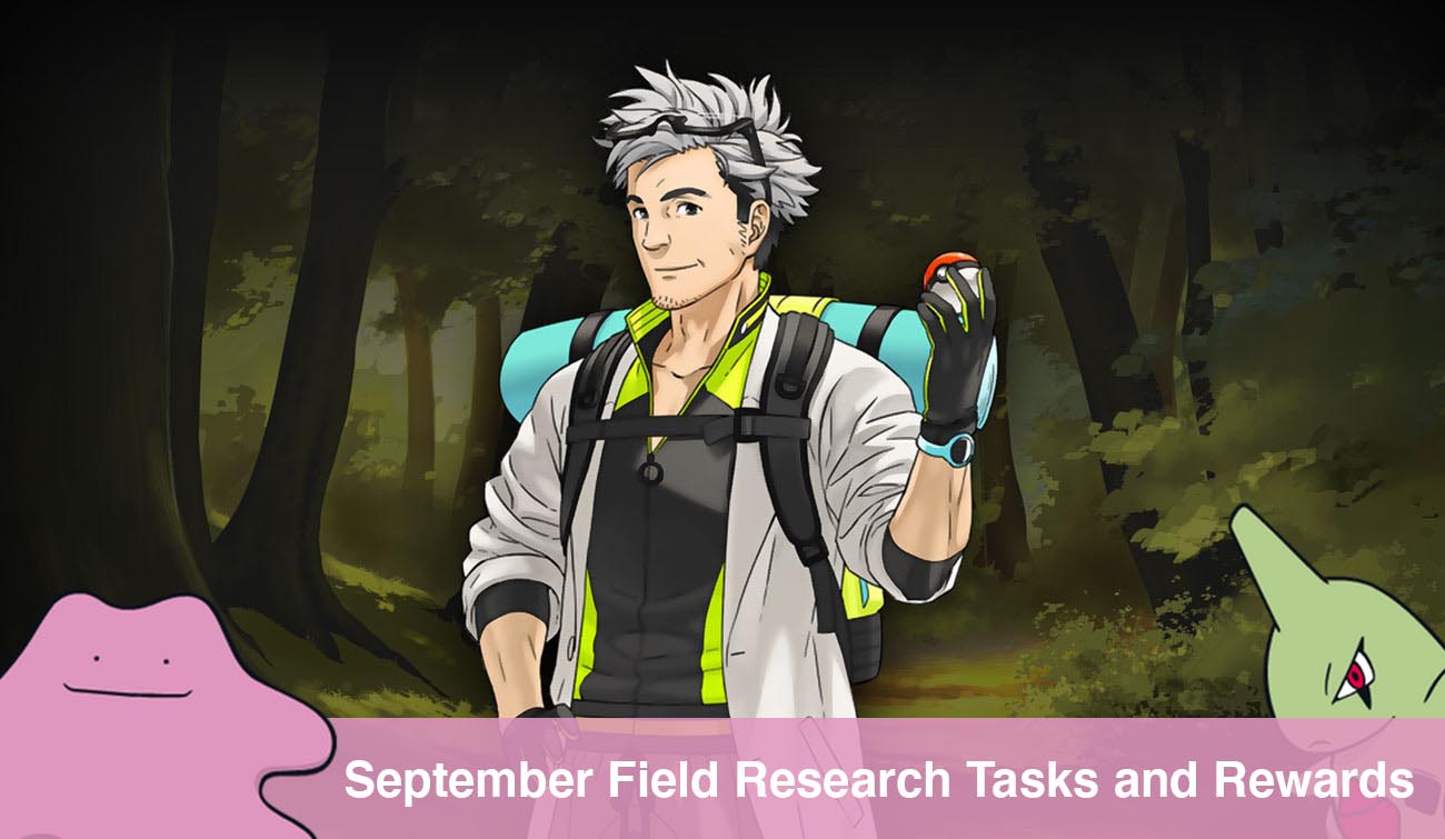 Pokemon GO September Field Research Tasks and Rewards PokéWreck