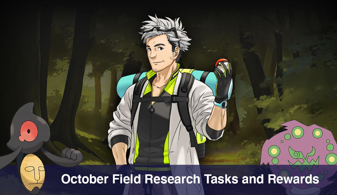 Pokemon GO October Field Research Tasks and Rewards PokéWreck