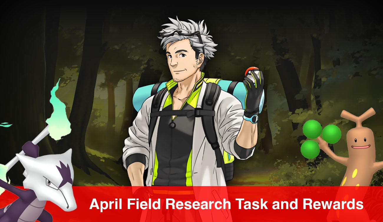 april research tasks pokemon go